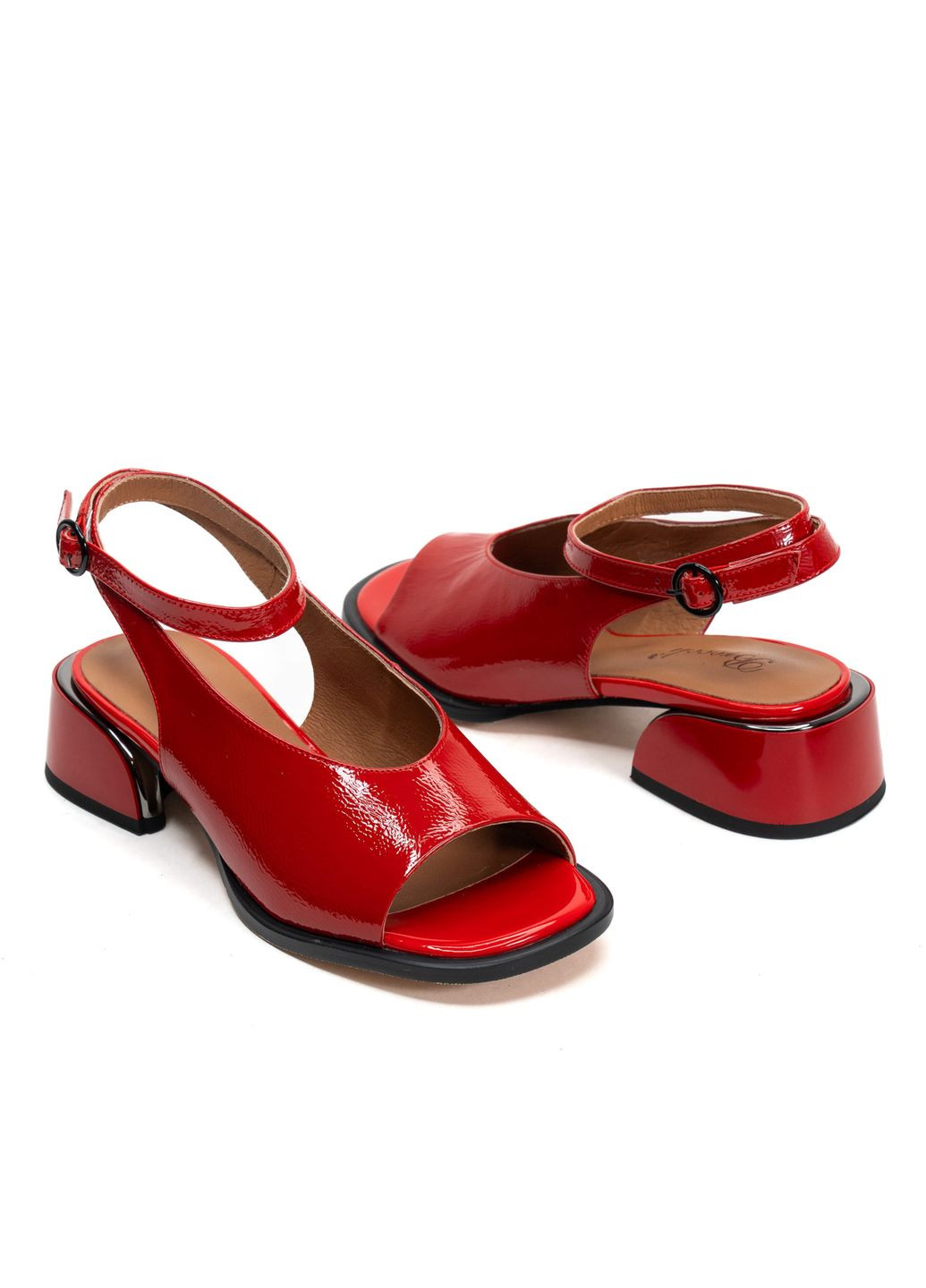 Красные босоножки 01584 красные Brocoli