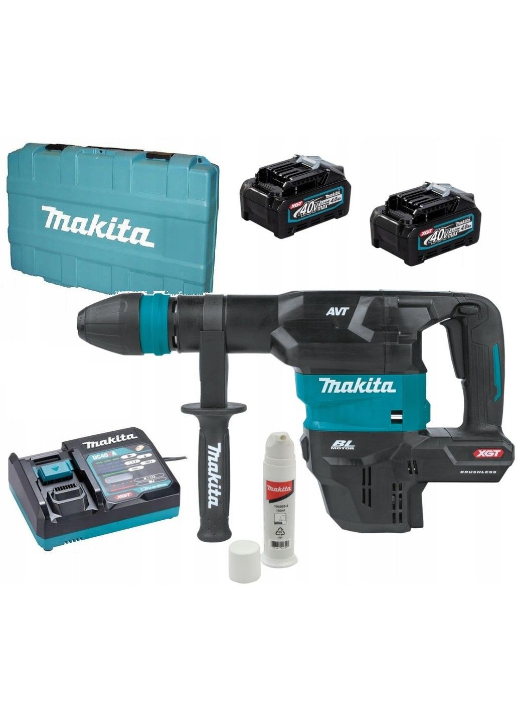 Молоток отбойный аккумуляторный HM001GM201 (9.4 Дж, 0-2650 мин-1, XGT, 1100 Вт, BL, SDS-MAX, AVT, 5.8 кг) Makita (296987378)