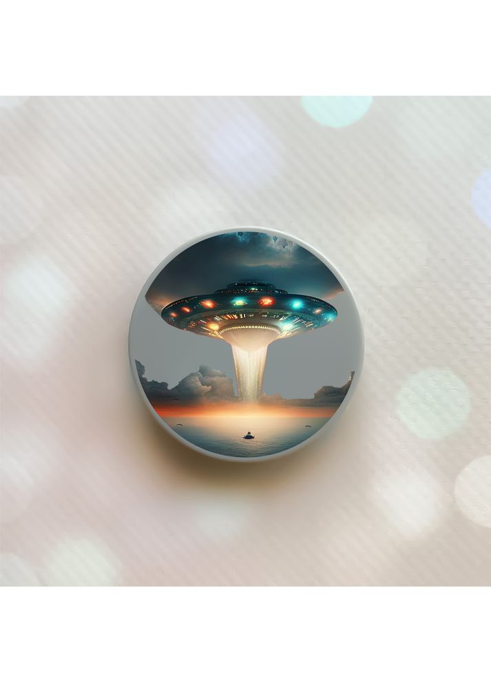 Держатель для смартфона / планшета попсокет Popsocket:: Тарелка UFO (принт 241) Creative (360706052)