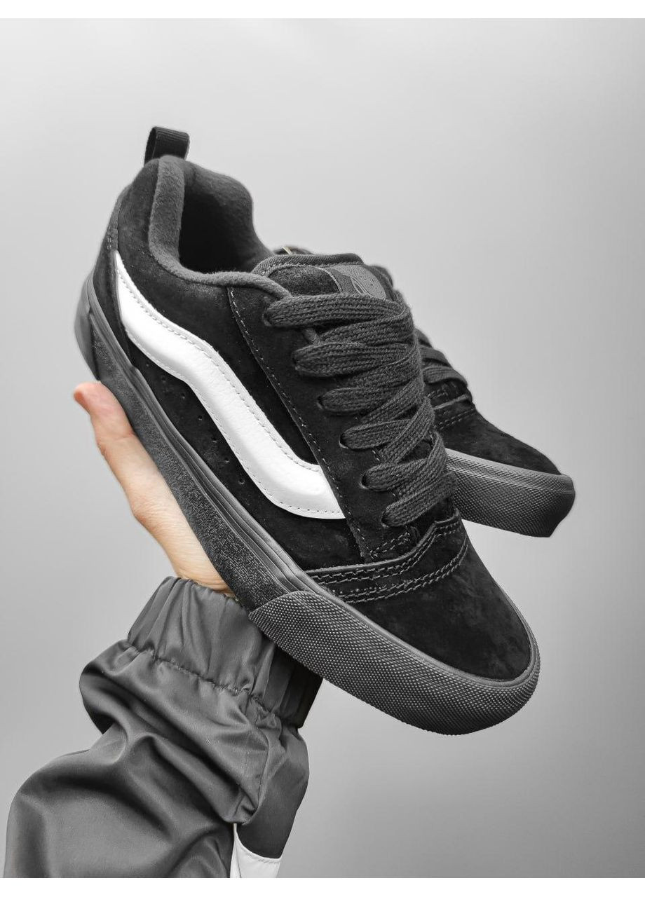 КЕДИ ЖІНОЧІ VANS KNU SKOOL BLACK V3 ВАНС КНУ СКУЛ No Brand чорні демісезони (367175999)