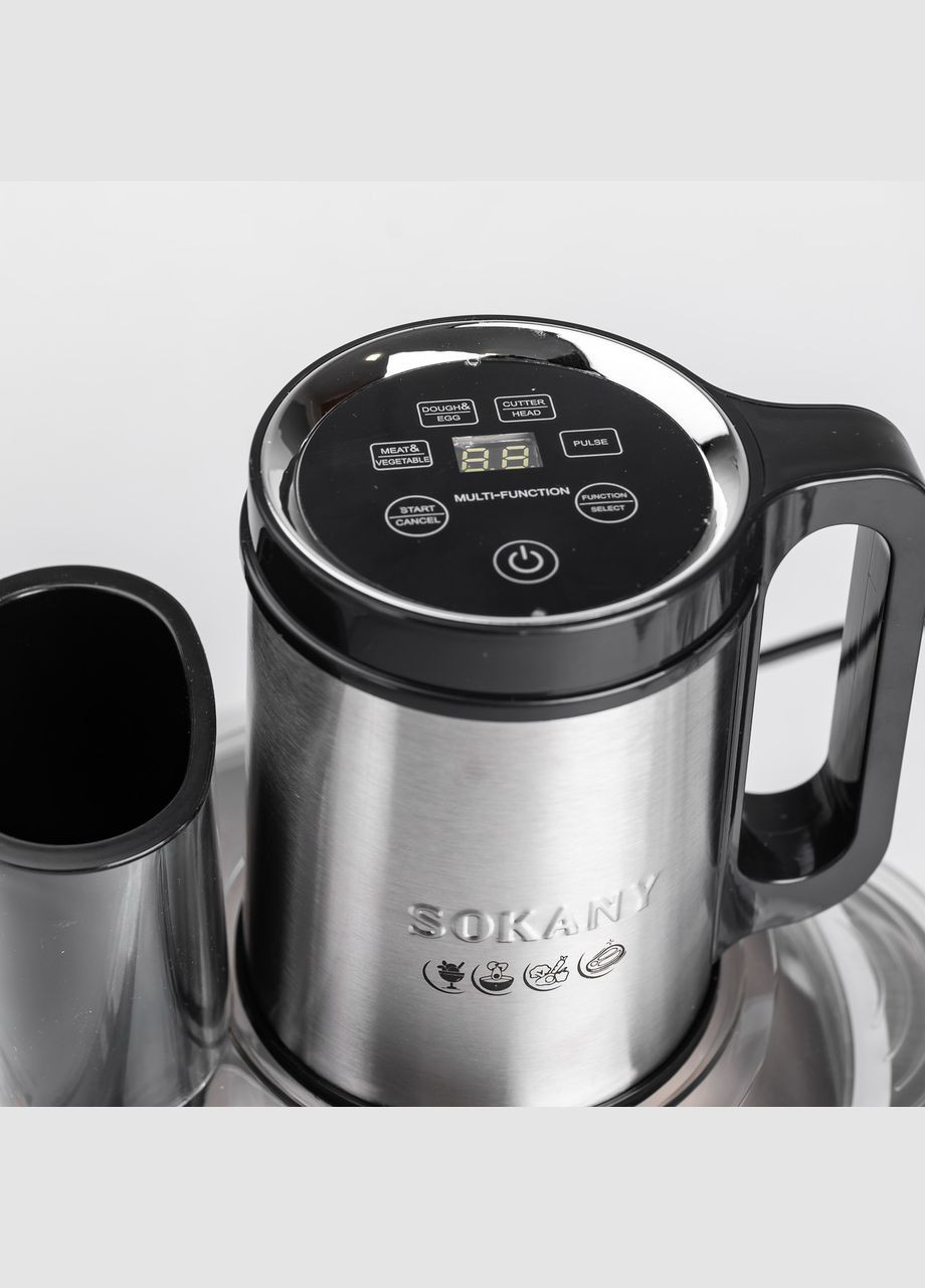 Чоппер измельчитель кухонный электрический 800 Вт с чашей на 5.5 литра мясорубка Sokany (322456055)