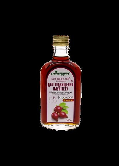 Фітосироп для імунітету шипшиновий з ехінацеєю Апіпродукт 200 мл No Brand (346048823)