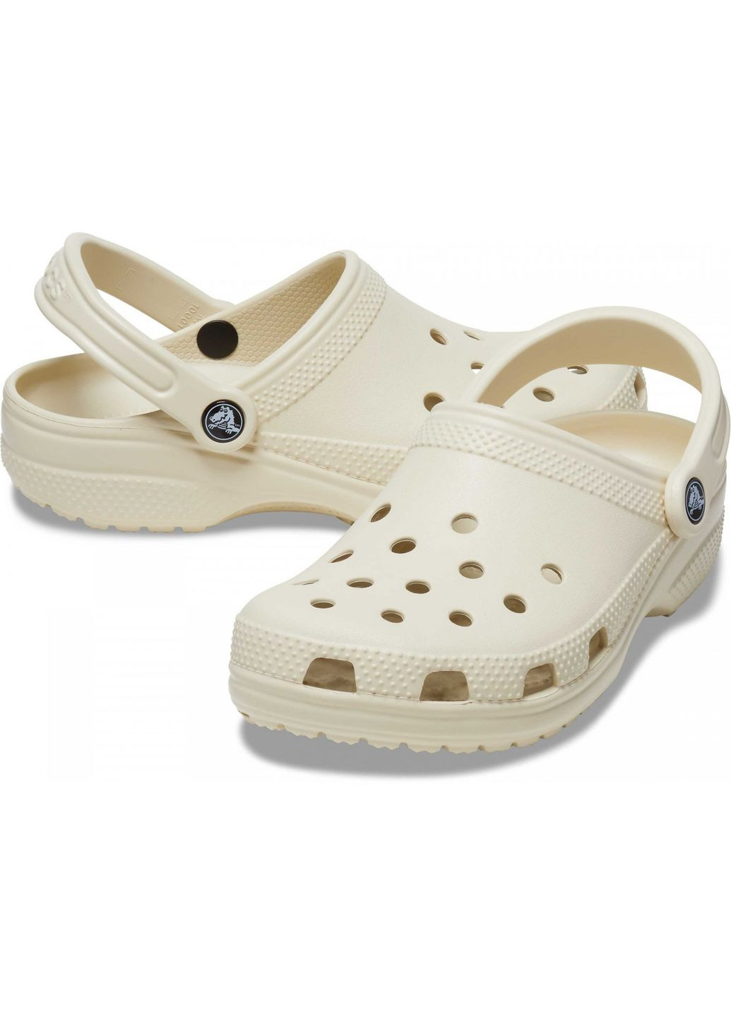 Молочные сабо classic clog bone 10001-w Crocs
