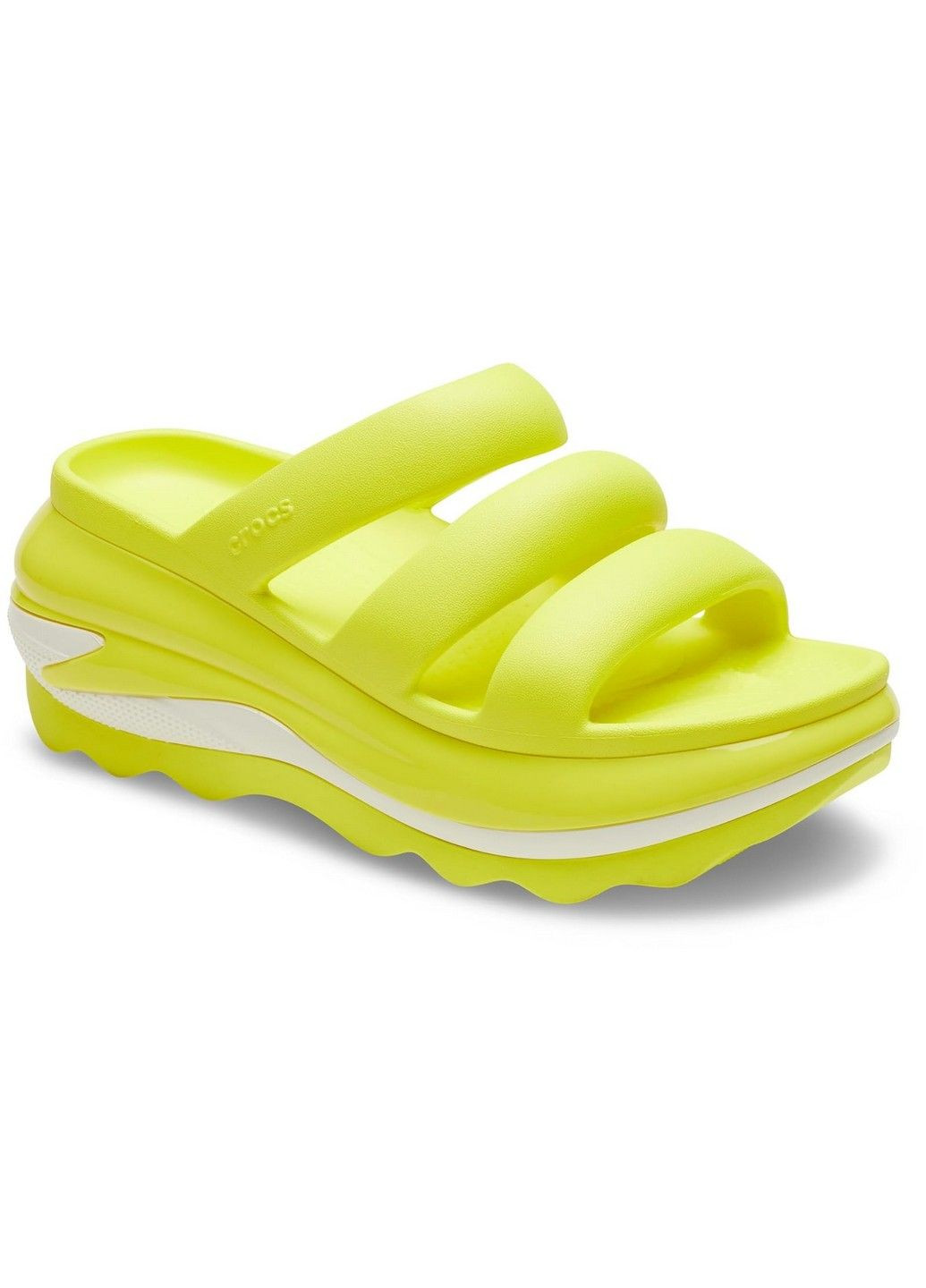 Шльопанці крокси сандалі на платформі Crocs Mega Crush Triple Strap Sandal Acidity (327993853)