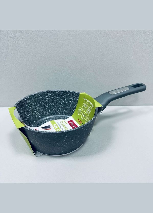 Ковш алюминиевый с гранитным покрытием 1,65 л 18 см Granite KM-4283GR Kamille (324117492)