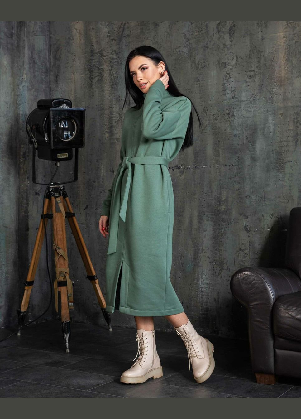 Оливковое кэжуал, деловое платье ри мары клейта вл 1622 а-силуэт RiMari