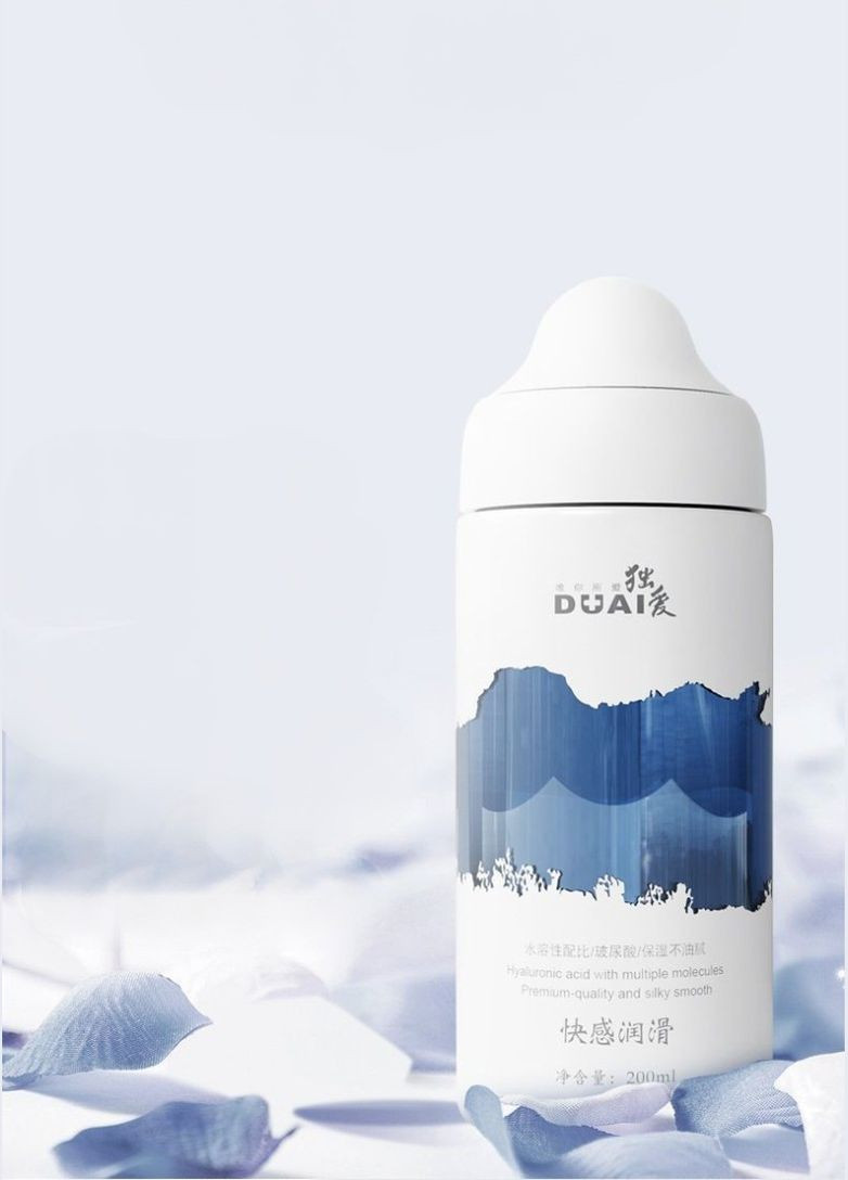 Лубрикант на водній основі гель змазка для вагінального та анального сексу інтимні змазки 200 мл з ефектами на вибір DUAI (296285703)