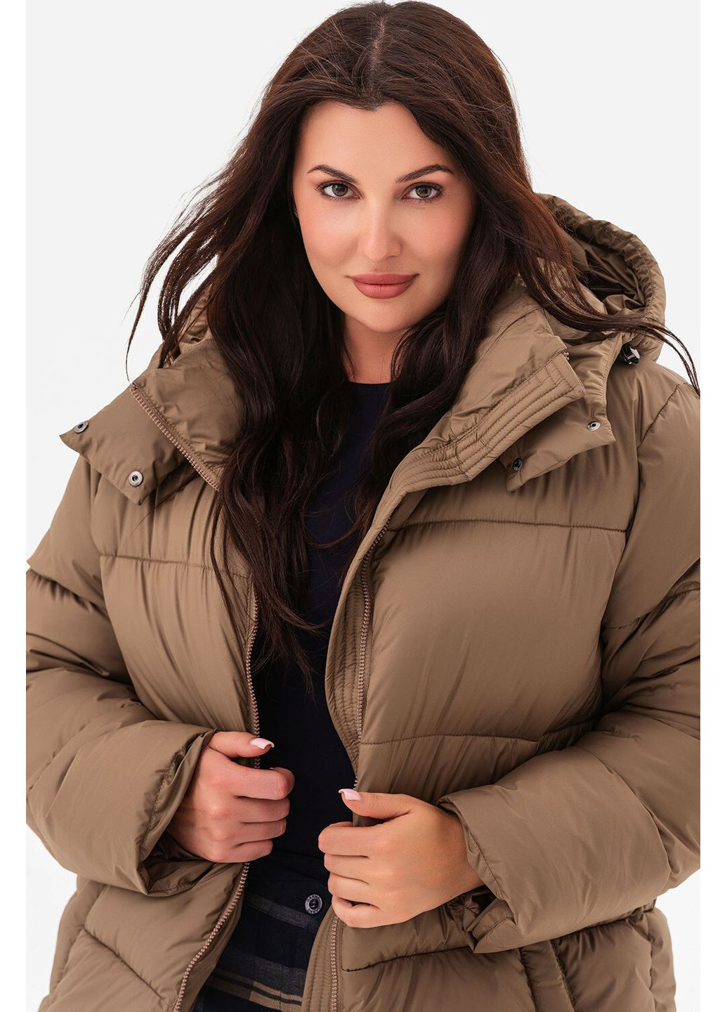 Черная зимняя куртка зимняя crystal Garne