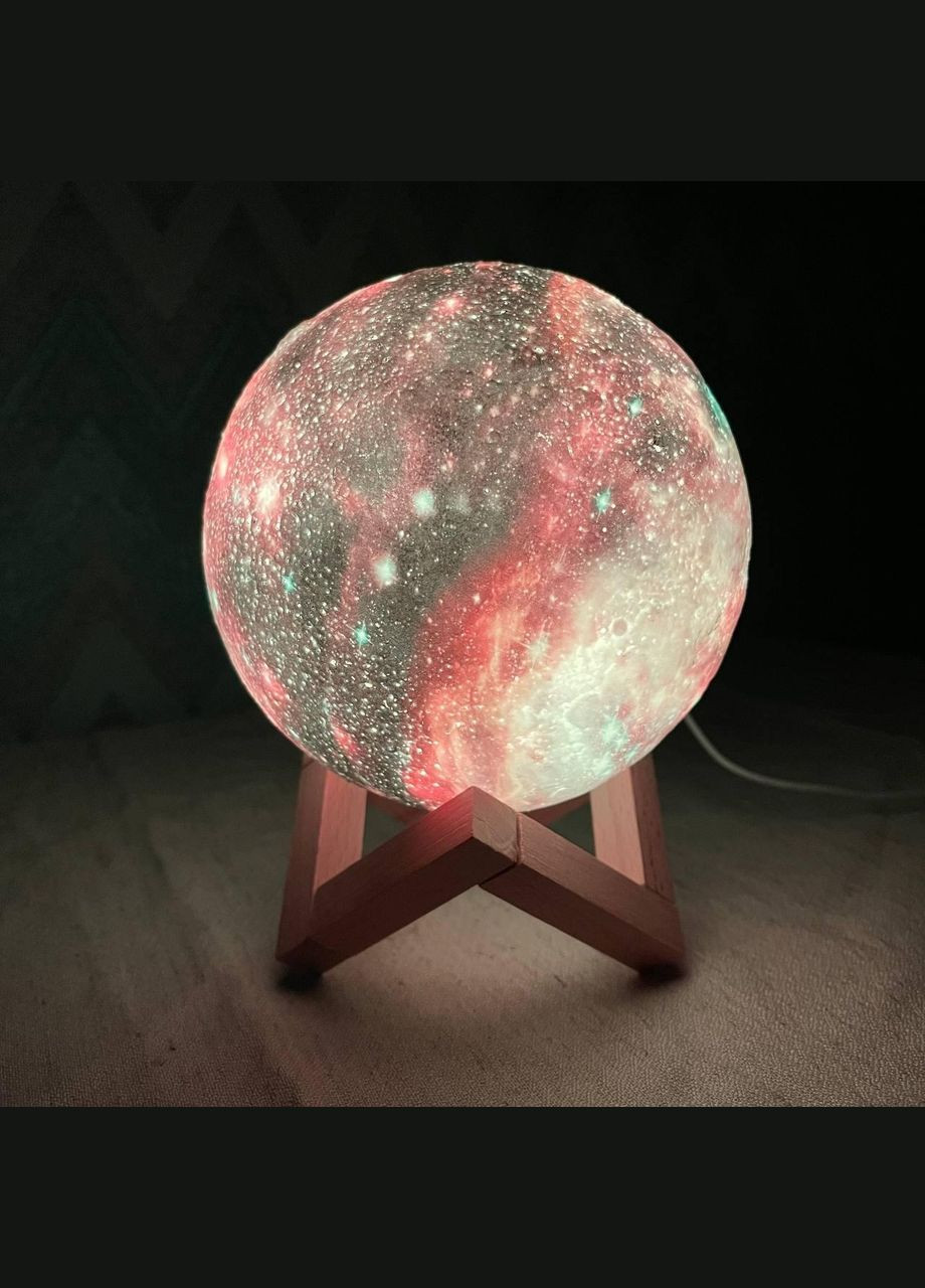 Лампа-нічник, світильник світлодіодний 3D Космос з пультом No Brand (303928690)