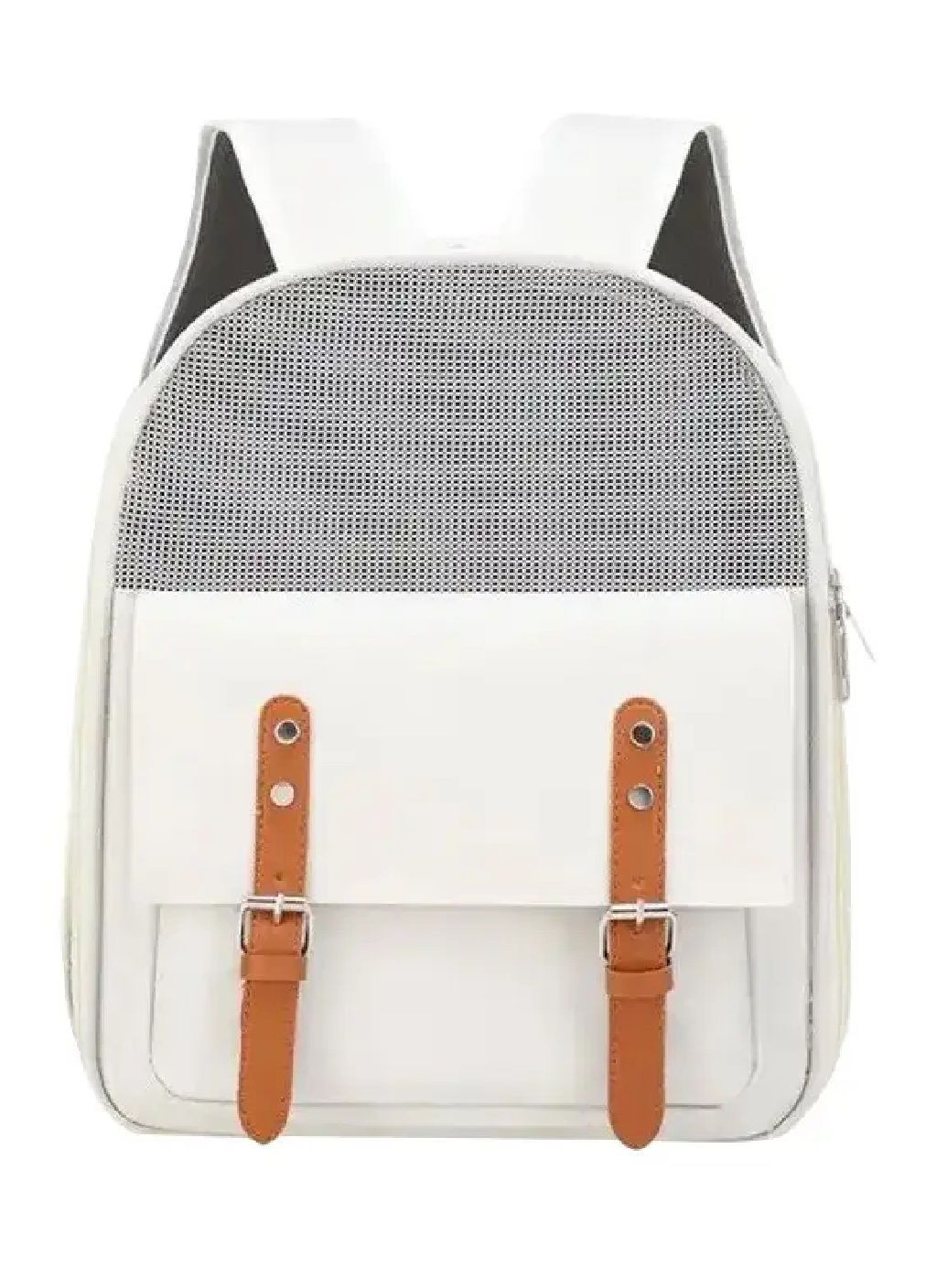 Рюкзак сумка переноска для тварин котів собак з вентиляцією ручкою кишенею для аксесуарів 40x33x23 см (477186-Prob) Білий Unbranded (295438371)