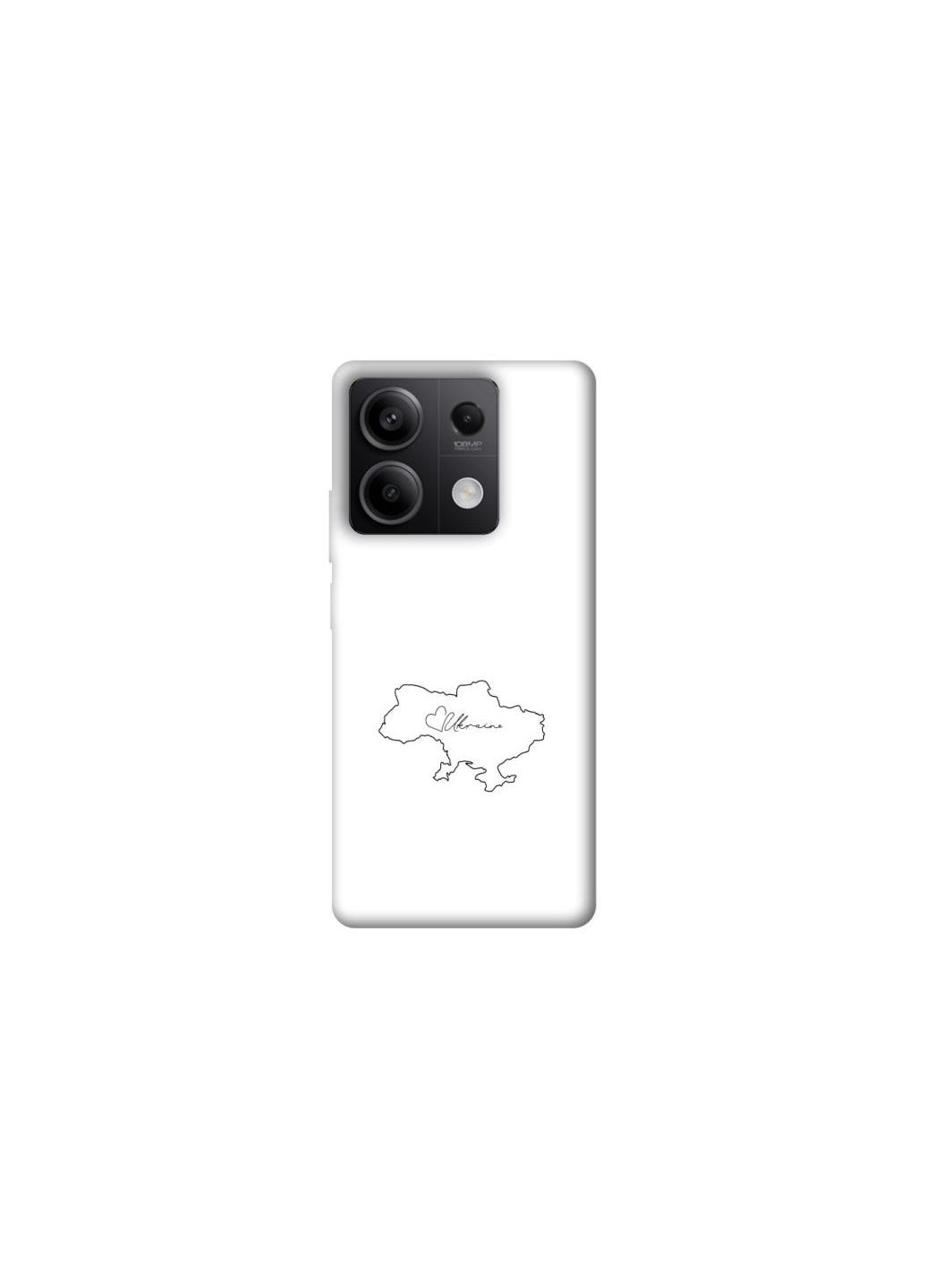 Чехол на Xiaomi Redmi Note 13 5G Ukraine map Frontalka (354193670)
