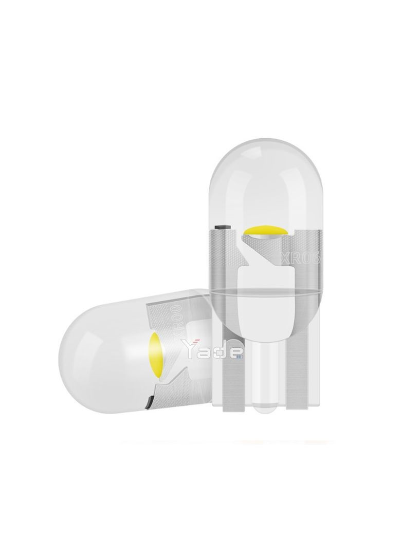 Светодиод 12V Т10 Белый COB Стекло/Шар 0.7W H=24mm №2Max No Brand (354774216)