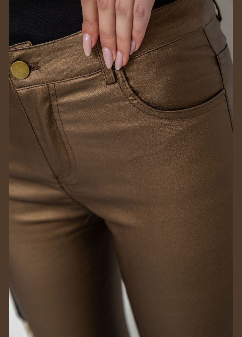 Штани жіночі стрейч, колір темно-золотистий, Ager (288751095)