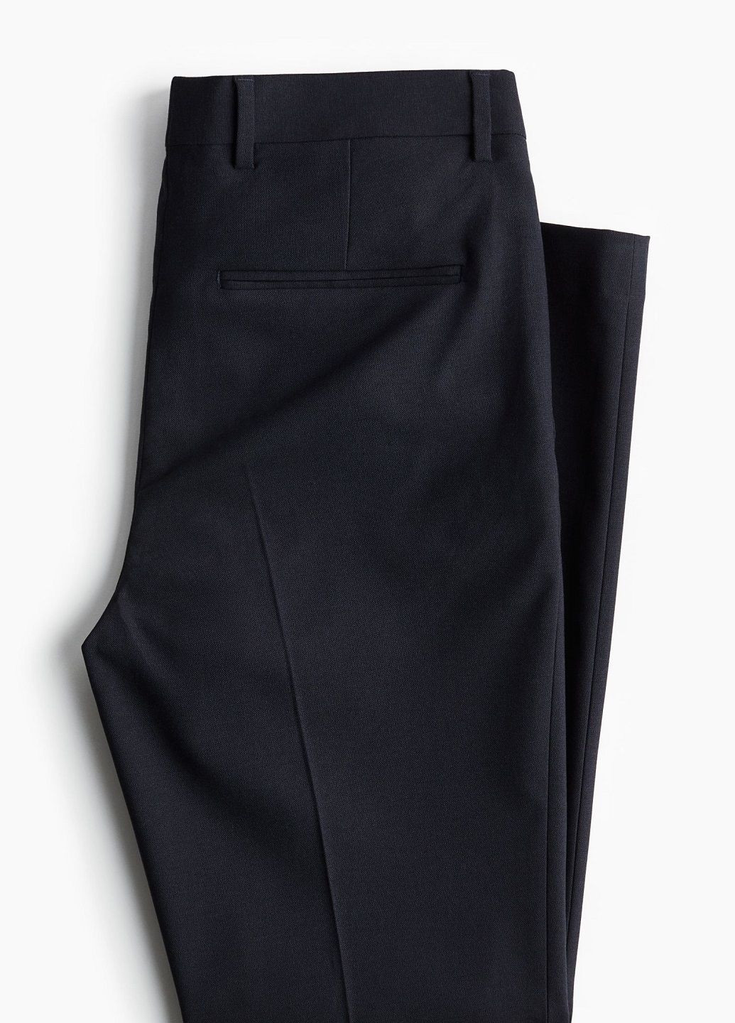Темно-синие классические демисезонные брюки H&M