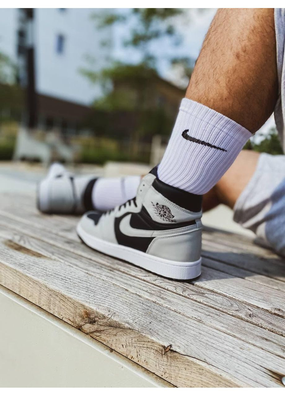 КРОССОВКИ ЖЕНСКИЕ NIKE JORDAN 1 HIGH OG SHADOW 2.0 НАЙК АИР ДЖОРДАН No Brand белые демисезоны (368888342)