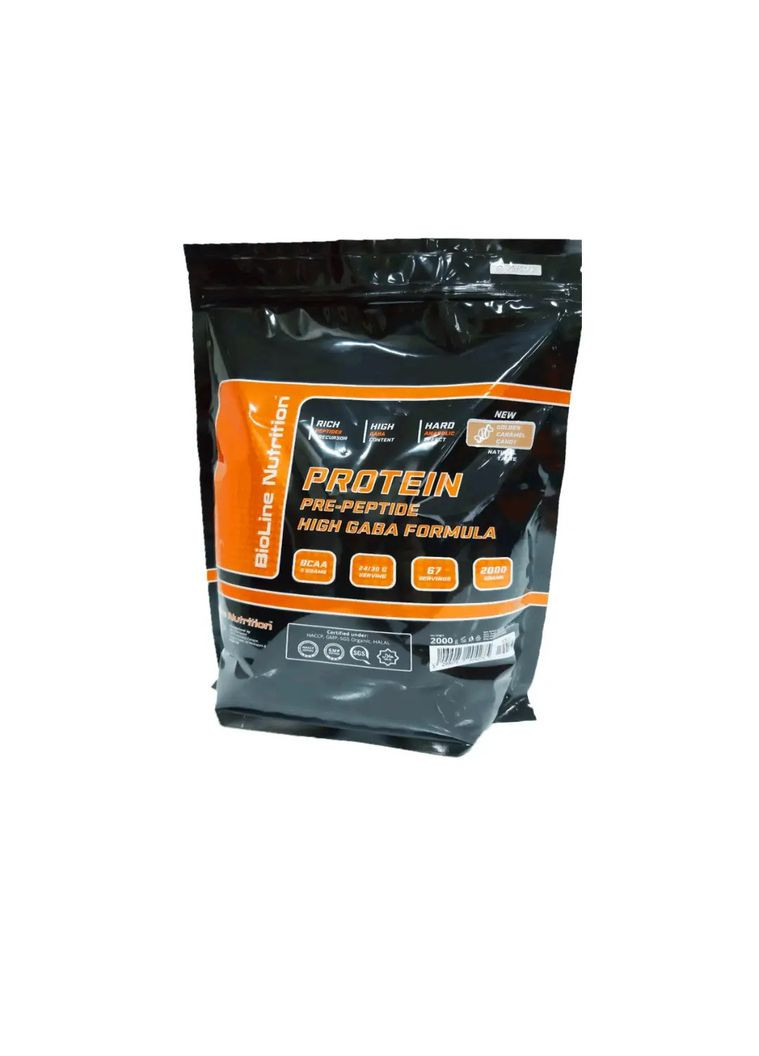 Протеїн 4 кг смак Карамель + Креатин у капсулах + Амінокислоти BCAA у капсулах BioLine Nutrition (369769912)