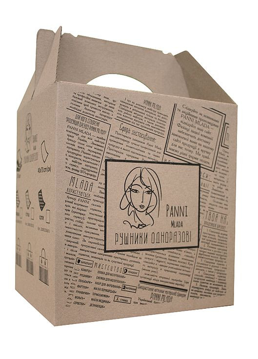 Полотенца из спанлейса 40х70 см в коробках, 45 г/м2, сетка, 50 шт. 50шт (934058-27063985) Panni Mlada комбинированный