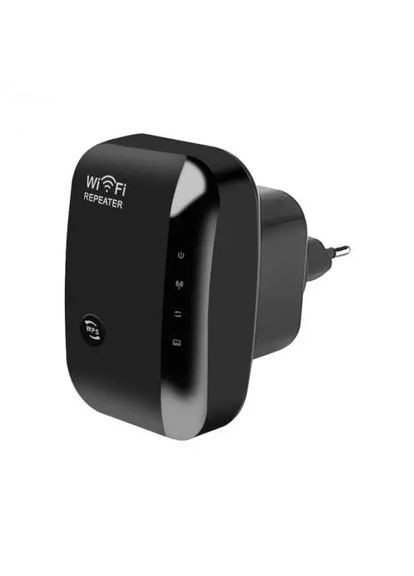 Усилитель Wifi сигнала (ретранслятор) Kebidumei 300Mbps Черный No Brand (300577747)