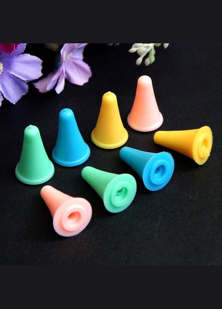 Стопер, захисний ковпачок для спиць 2-4,5 мм, силікон, 18х12 мм No Brand (345734238)