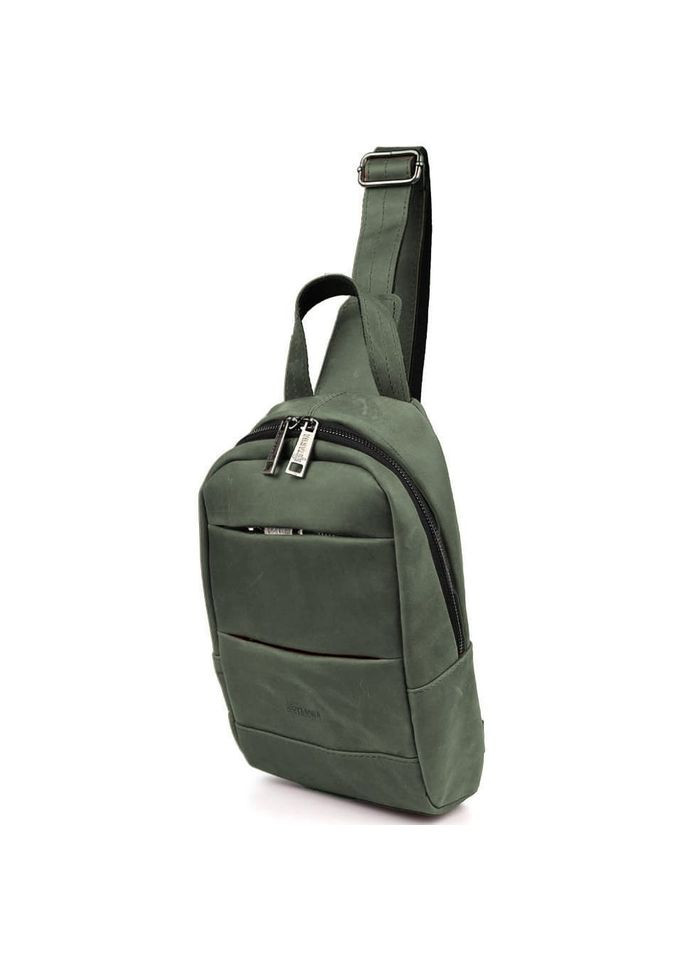 Рюкзак слінг шкіряний об'ємний із кишенями RE-6010-3md TARWA (356505920)