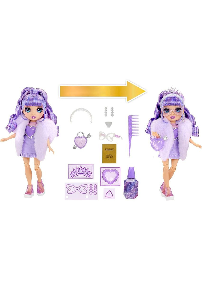 Игровой набор с куклой серии Creative Crystals - Виолетта Rainbow High (324226684)