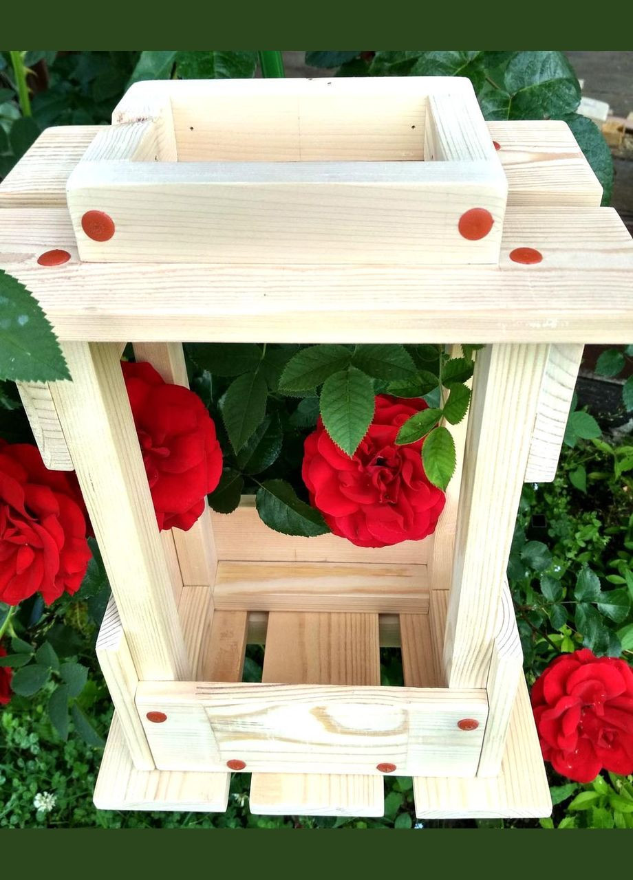 Садовий ліхтар з дерева Волоха бланже (СФН-001501) No Brand (328960328)