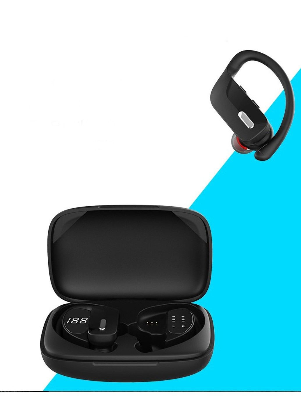 Беспроводные спортивные bluetooth наушники True Wireless T17 Stereo TWS (299153022)