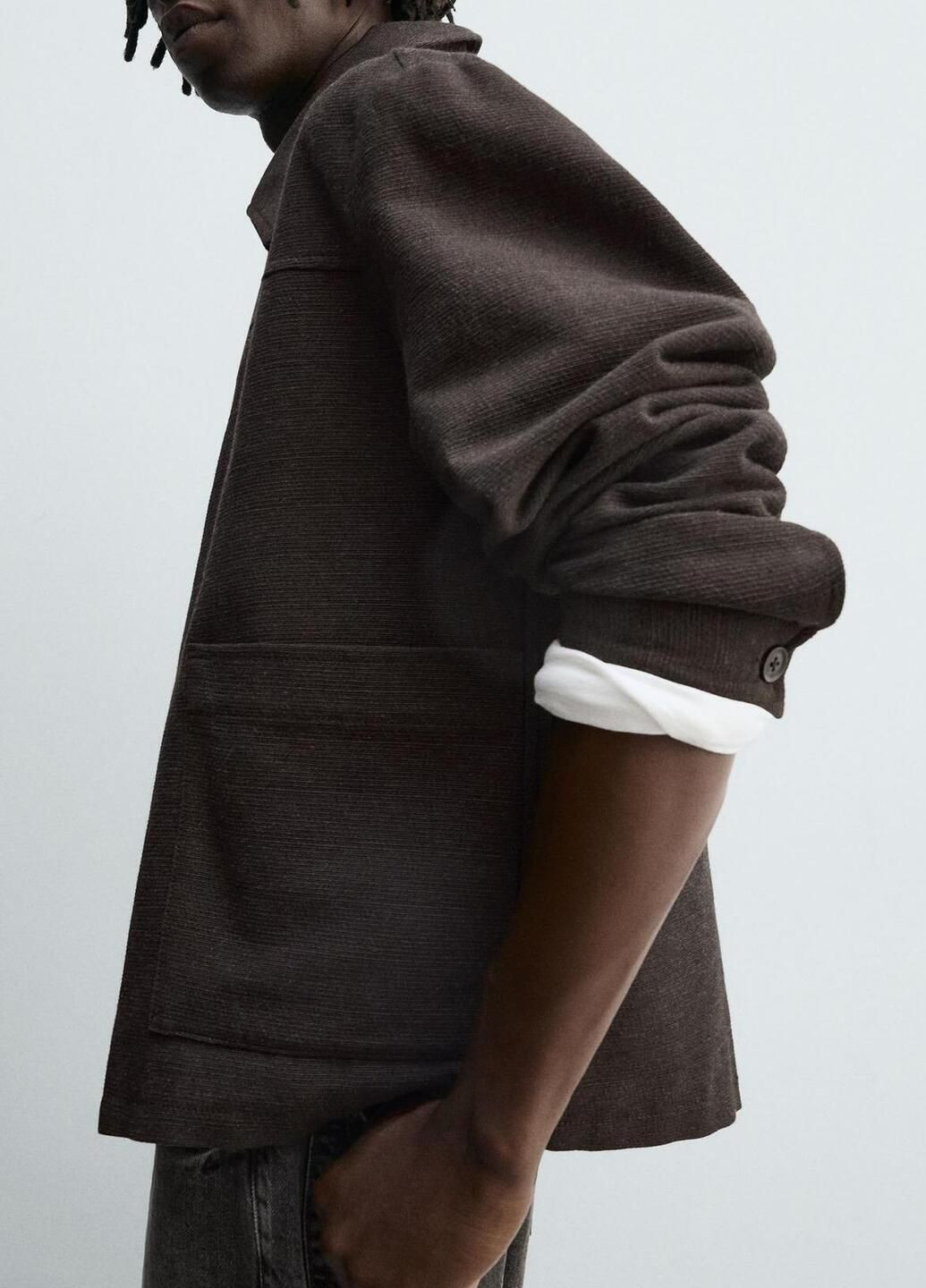 Коричнева демісезонна куртка Zara