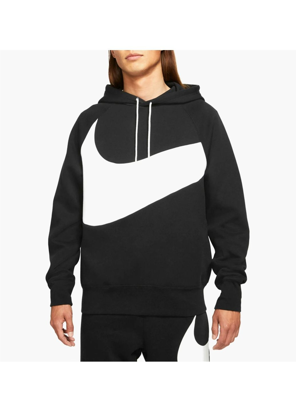 Худи мужские Sportswear Swoosh Black Dv8150-010 Nike (364662876)