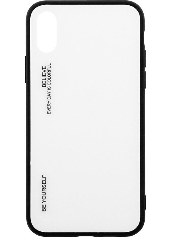 Чехол-накладка Gradient Glass Case Apple iPhone X White Toto (301783378)