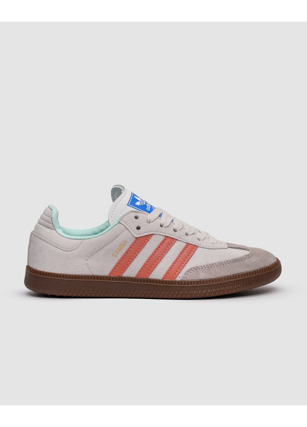 КРОСІВКИ ЖІНОЧІ ADIDAS SAMBA SUPER LOW SUEDE GREY PEACH АДІДАС САМБА No Brand сірі демісезони (367174049)