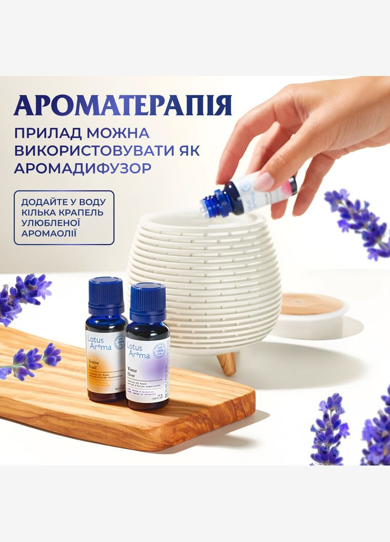 Увлажнитель воздуха аромадифузор с подсветкой 140 мл, белый Holdmay (316473773)