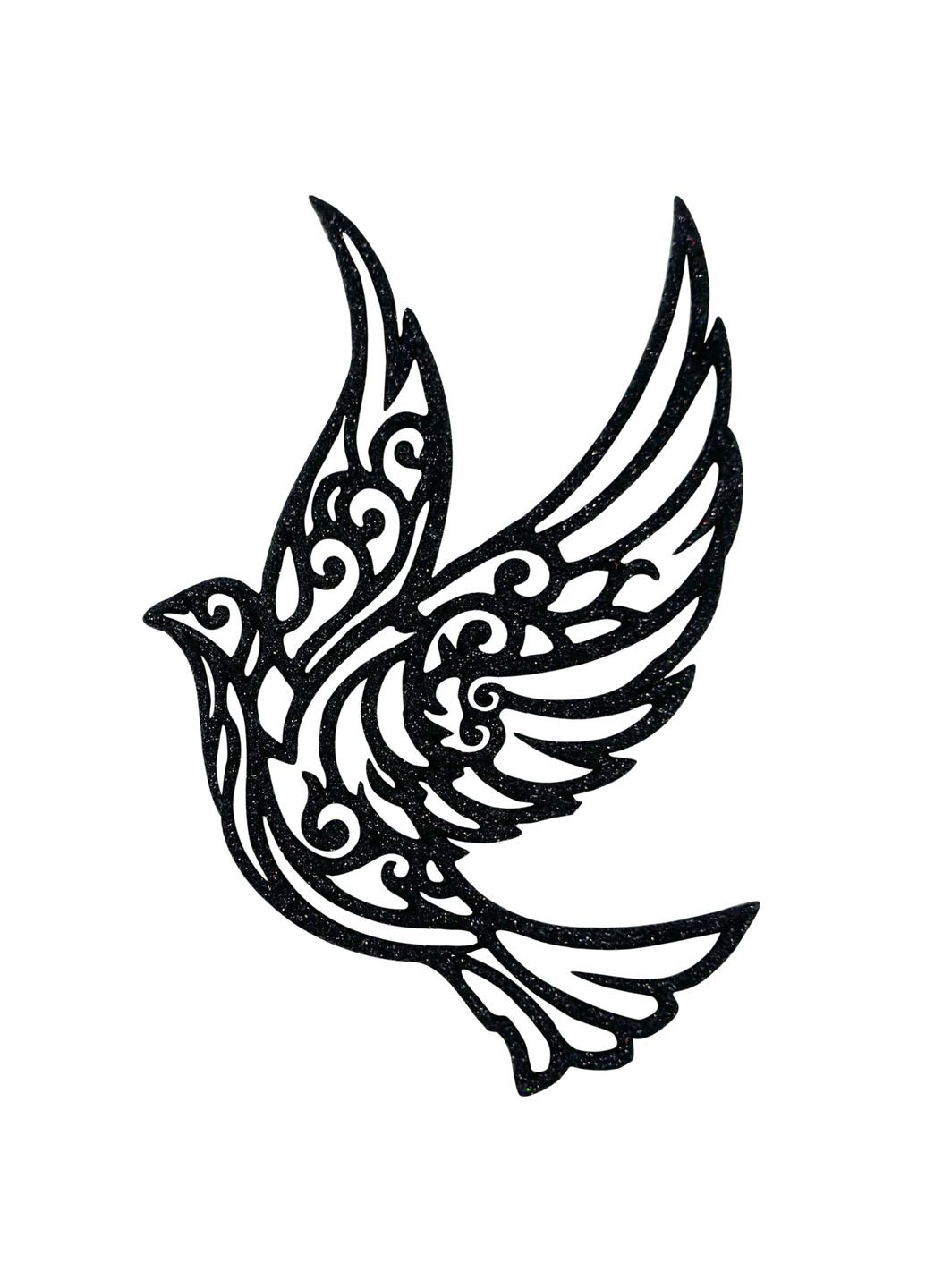 Новогодняя подвеска Голубь 2Д 8,5х13см белый MIS LT (365628191)