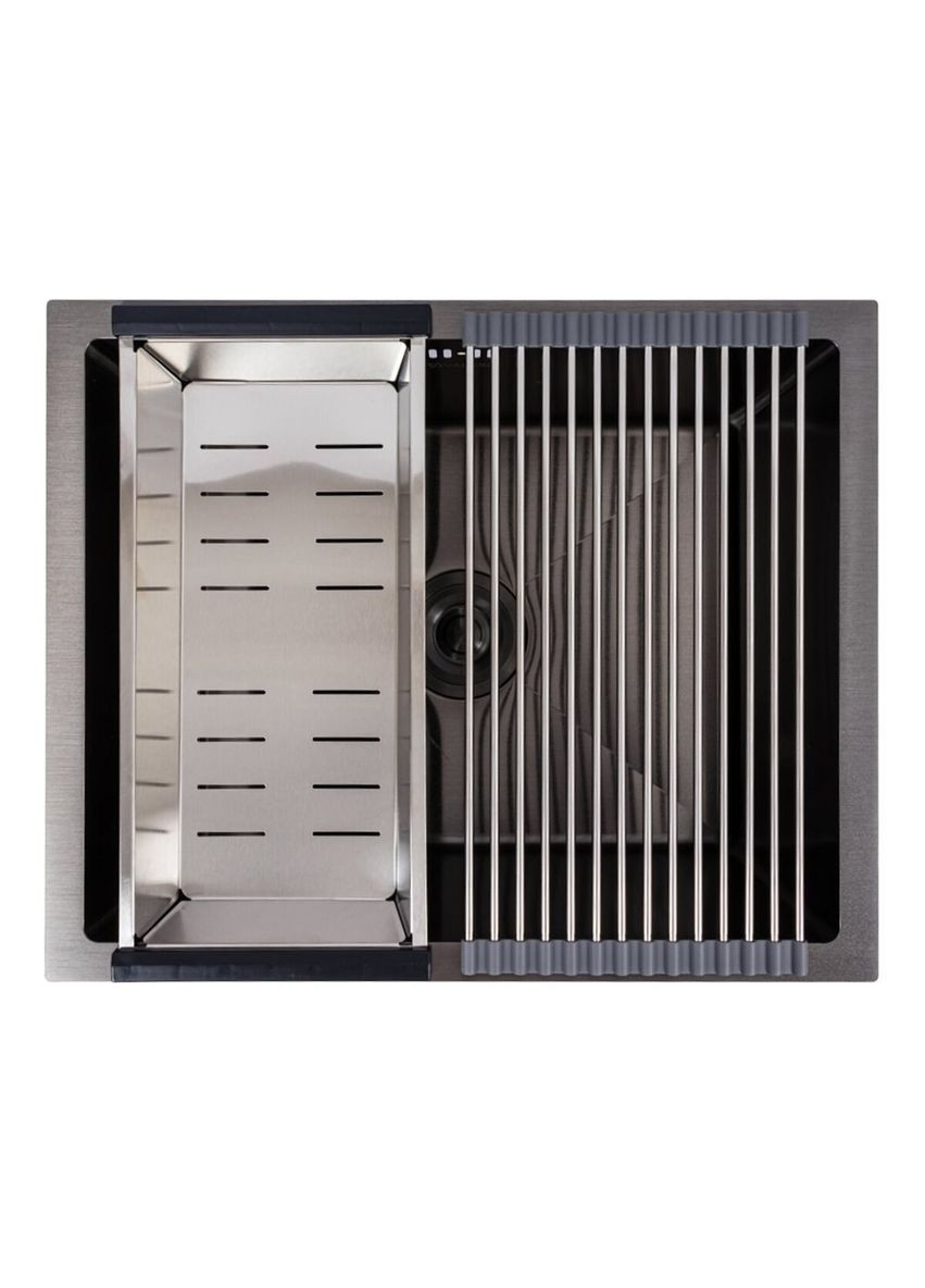 Кухонная мойка PVD черная СМ 54*44 Handmade (монтаж под столешницу) Valeso (336932401)