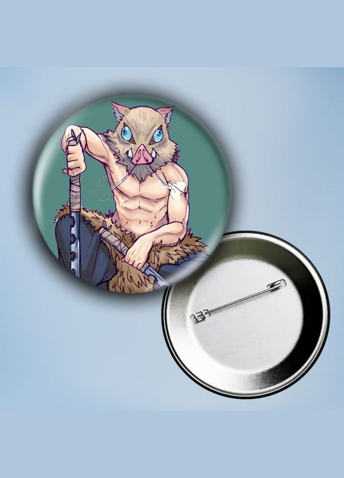 Значок на булавці Аніме Клинок, який знищує демонів #13 металевий 56 мм No Brand (304503172)