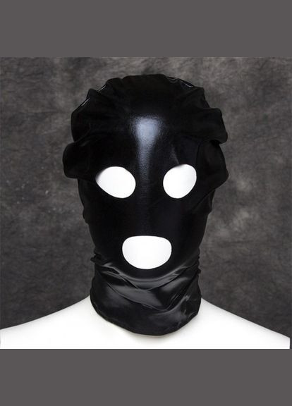 Маска вінілова Venyl чорна з очима і ротом балаклава бдсм Lovetoy (303883480)