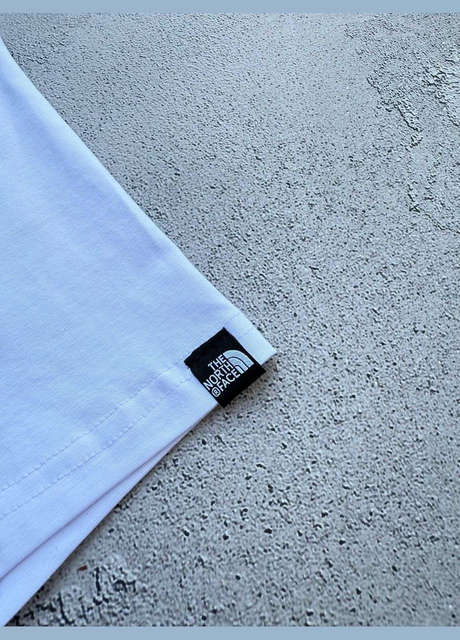 Білий костюм the north fase шорти та футболка No Brand