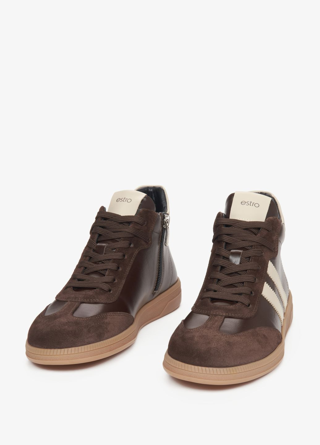 Ботинки-спорт, цвет коричневый Estro коричневые демисезоны (332010806)