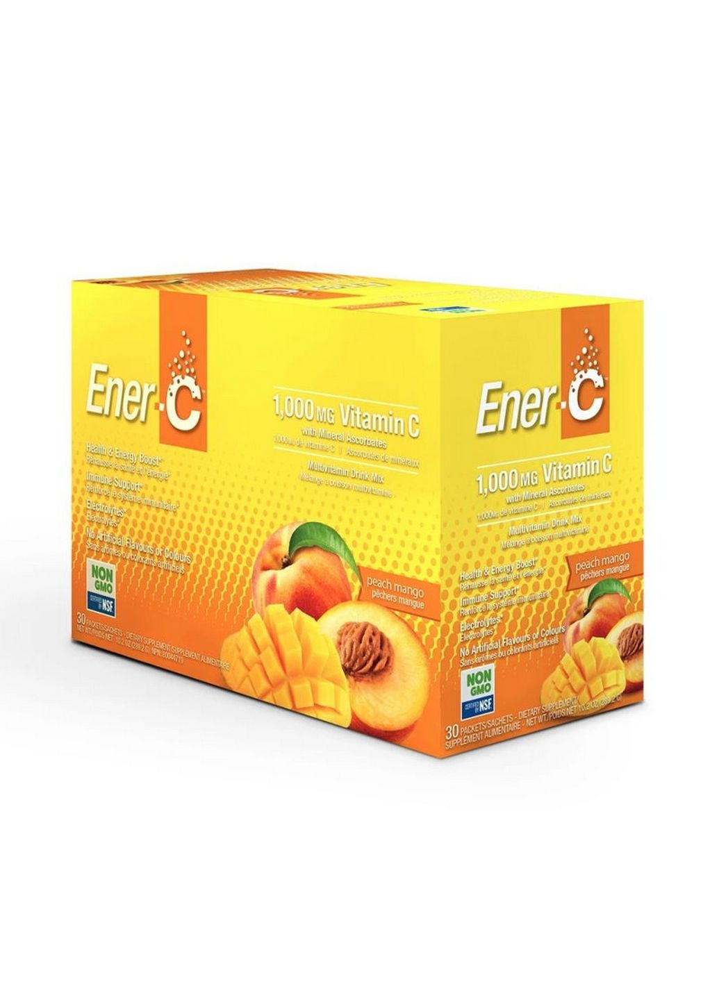 Витамины и минералы Vitamin C, 30 пакетиков Манго-персик Ener-C (293481355)