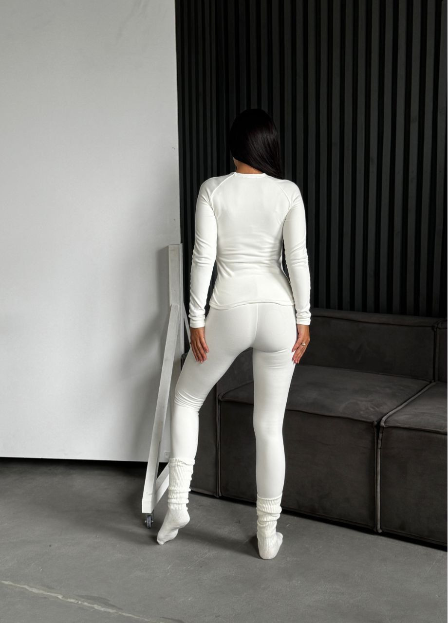 Жіночий термо-костюм молочного кольору 35337 Fashion (364672622)