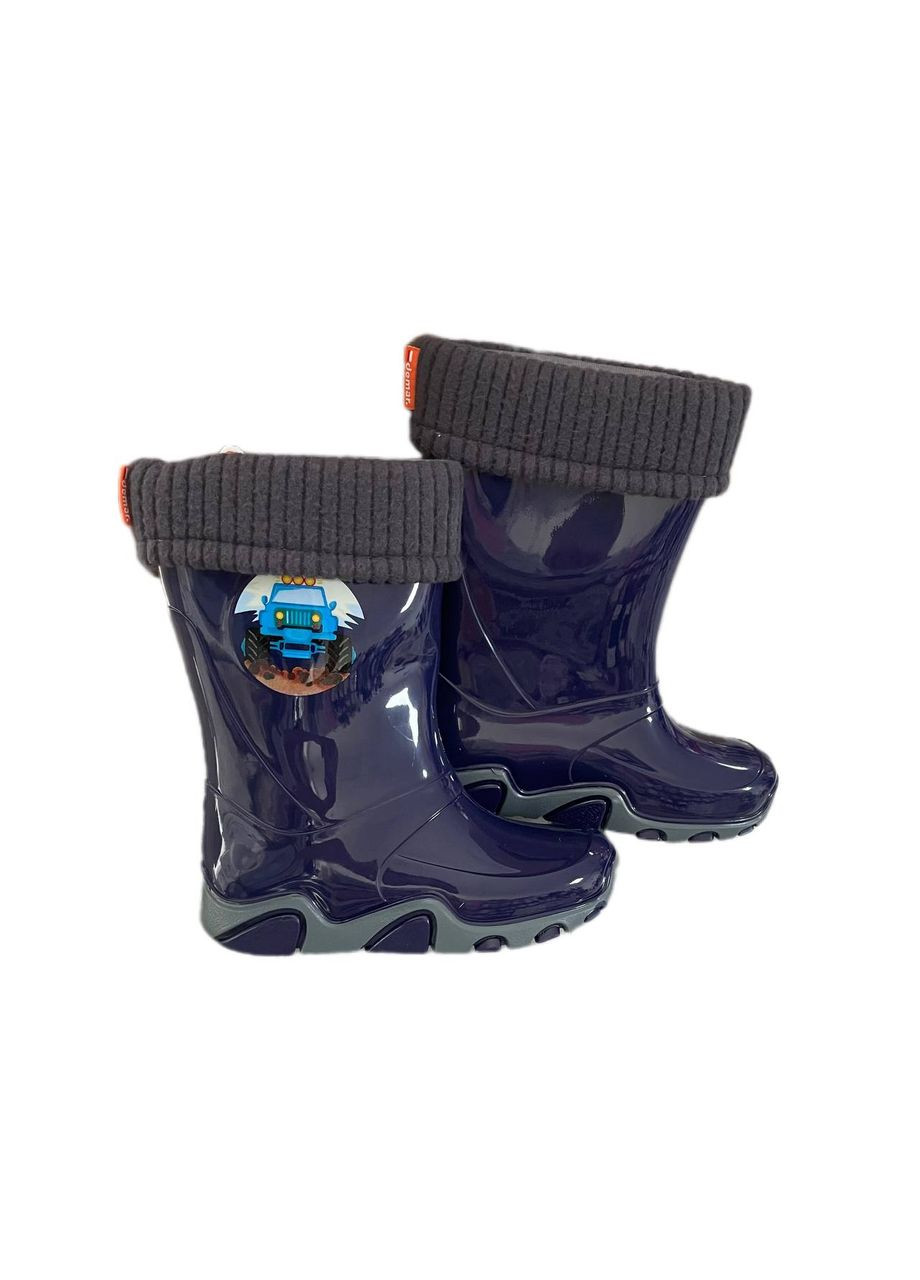 Осенние сапоги резиновые -stormer lux уни. синий 0403 Demar