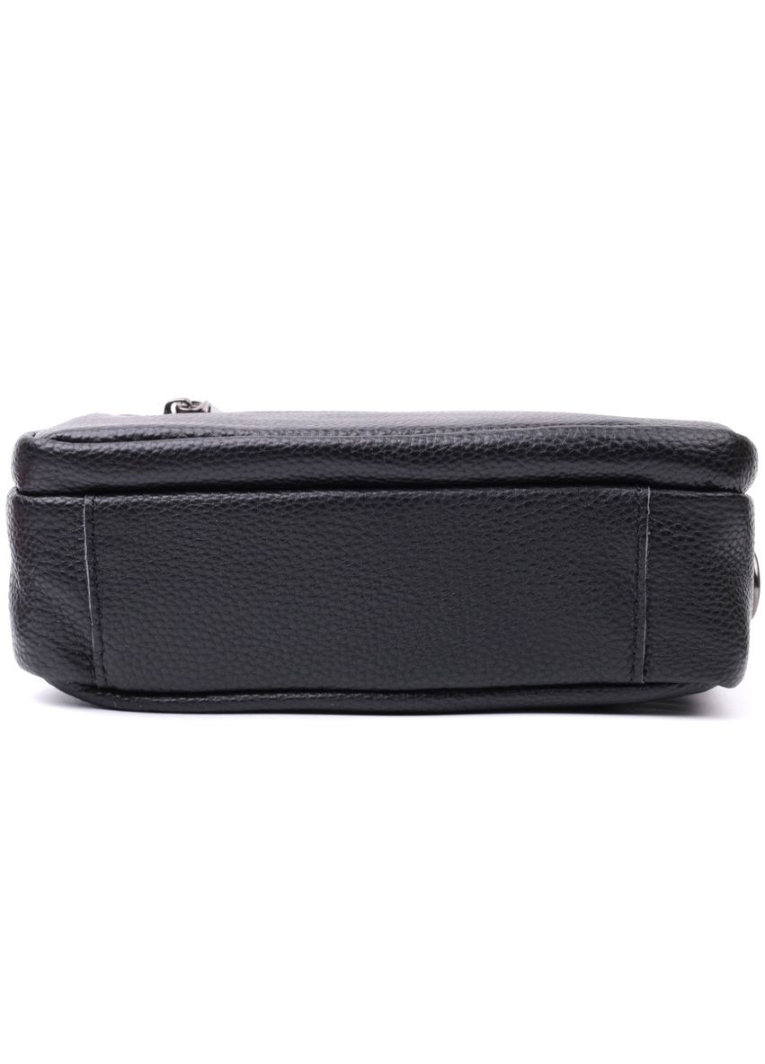 Сумка кроссбоди с широким ремнем через плечо женская в классическом цвете с накладным карманом из натуральной Vintage (329198833)