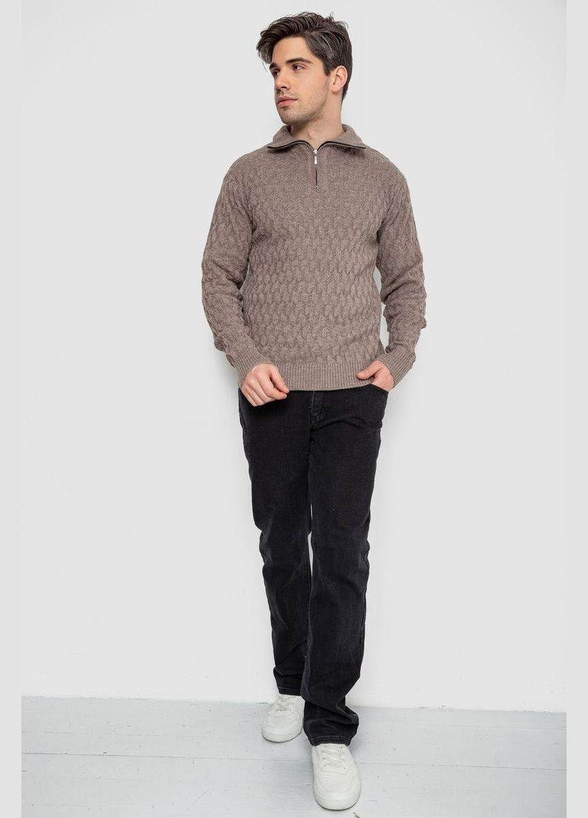 Коричневий демісезонний светр чоловічий однотонний Sport Line