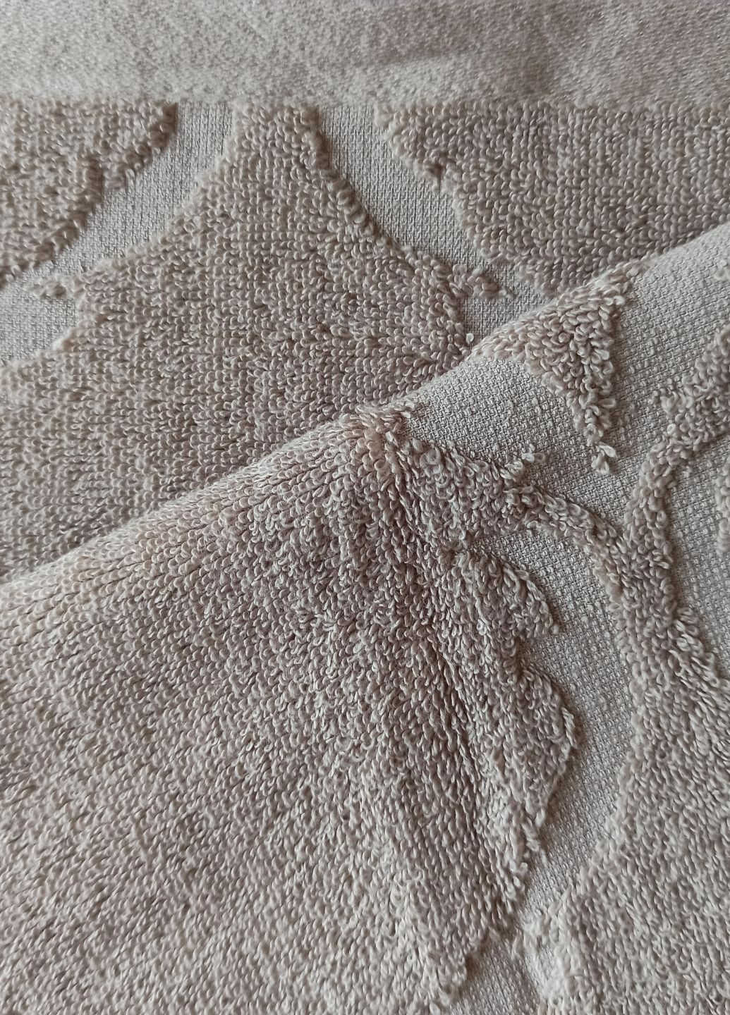 Набор полотенец: банное полотенце 140×70 см + лицевое полотенце 100 x 50 см, хлопок Malloory Home абстрактный темно-бежевый