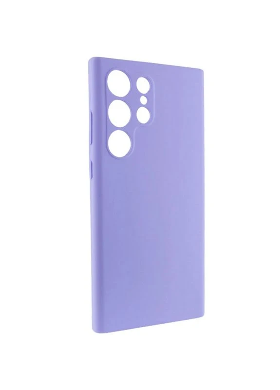 Чехол Silicone Cover Full Camera для Samsung Galaxy S23 Ultra силиконовый 0,5 мм сиреневый No Brand (402177344)