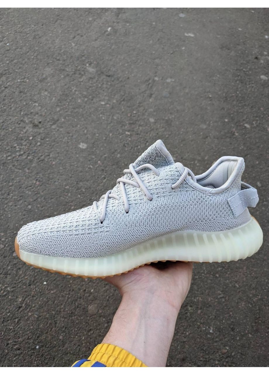 КРОССОВКИ ЖЕНСКИЕ ADIDAS YEEZY BOOST 350 V2 GREY АДИДАС ИЗИ БУСТ No Brand серые демисезоны (369391151)