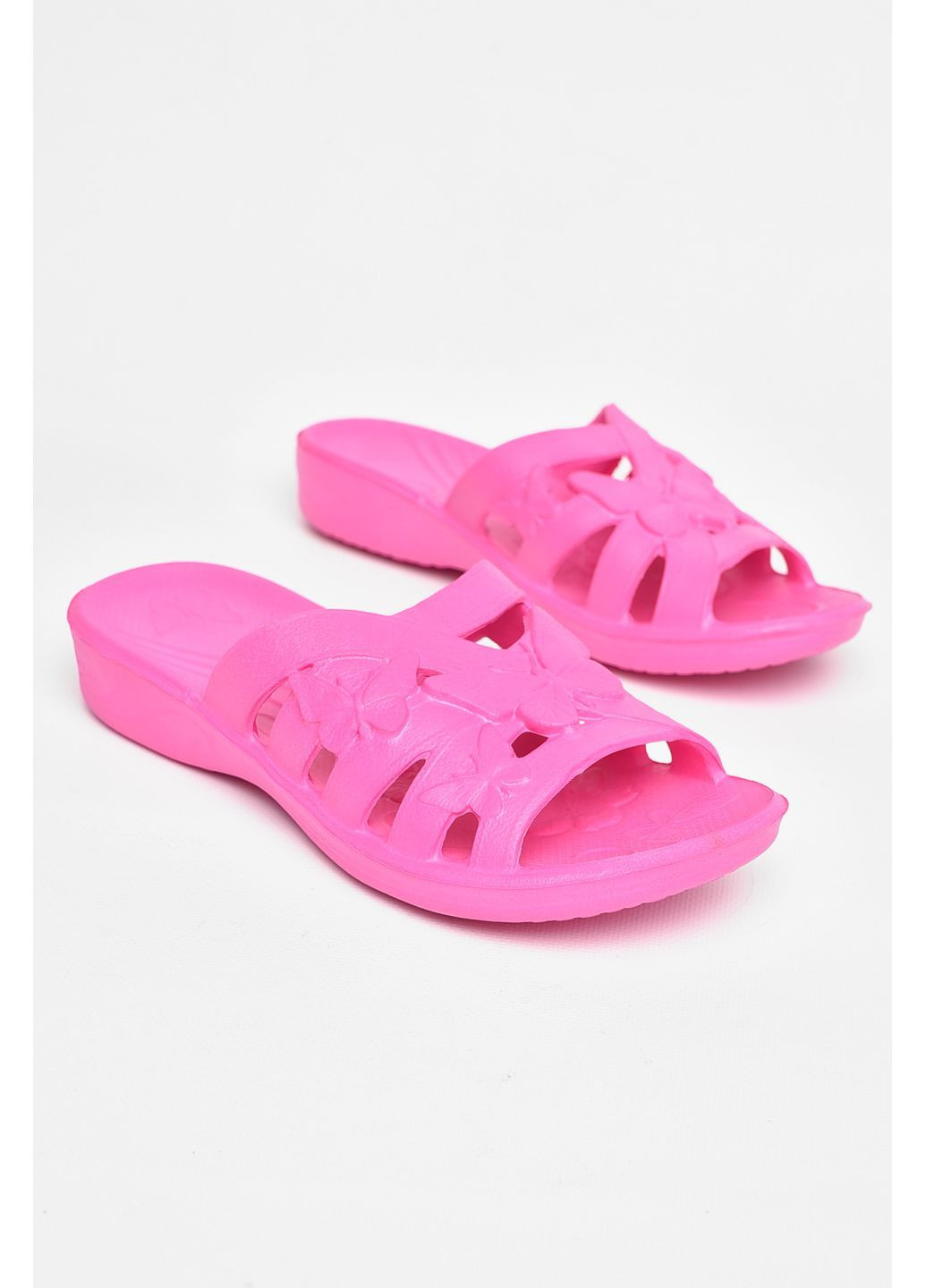 Розовые шлепанцы пена женские розового цвета Let's Shop