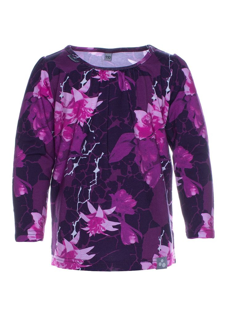 Бордова футболка з довгим рукавом jamena, р.128, бордовий з принтом Huppa 73020000-94334-128