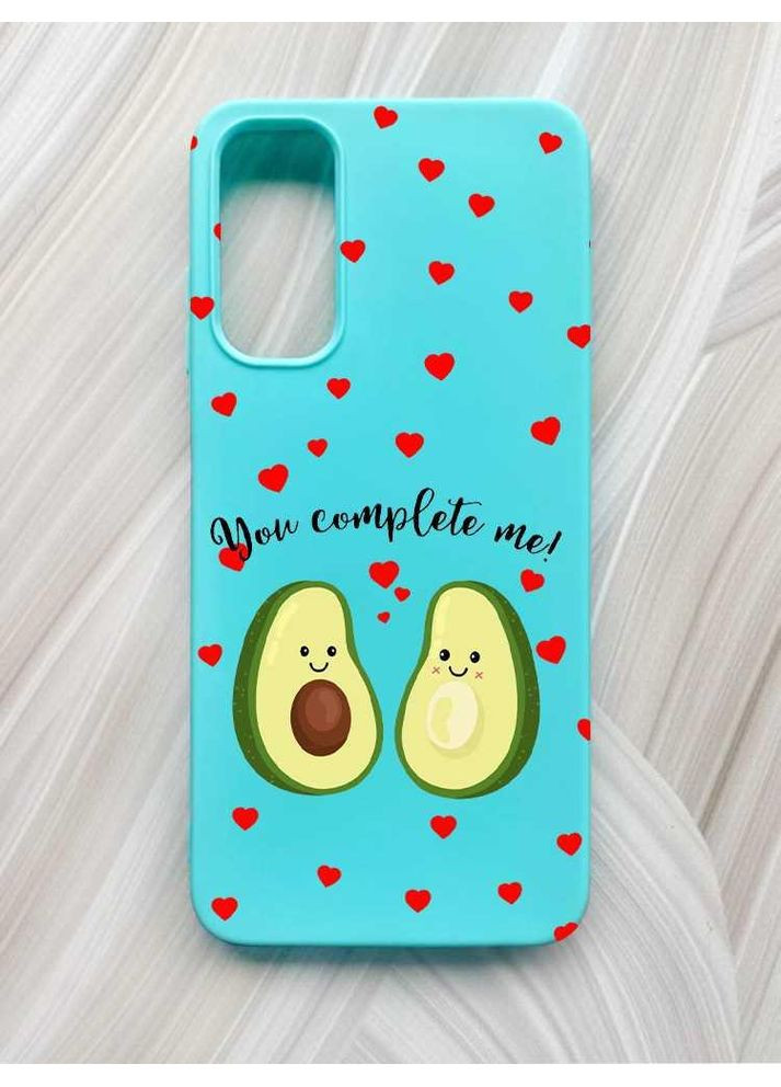 Матовий бірюзовий чохол на Samsung Galaxy A05s (A057) Парочка Авокадо (принт 307) Creative (355391536)