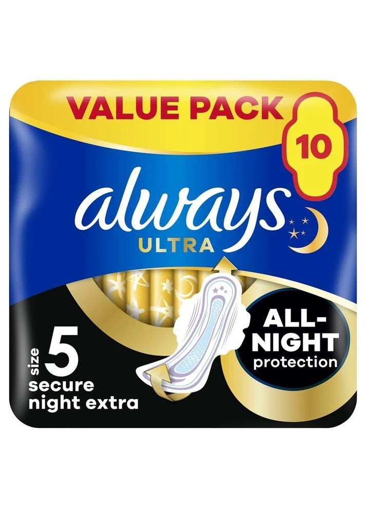 Гігієнічні прокладки Ultra Safe Night Extra Duo 10 шт Always (370796538)